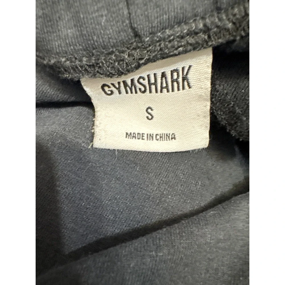 Gymshark Mens Black Tapered Joggers‎ Ankle Zip Sweatpants Small